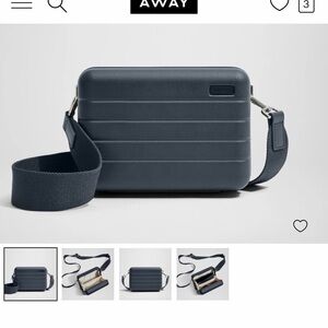 Away mini Navy Crossbody Bag